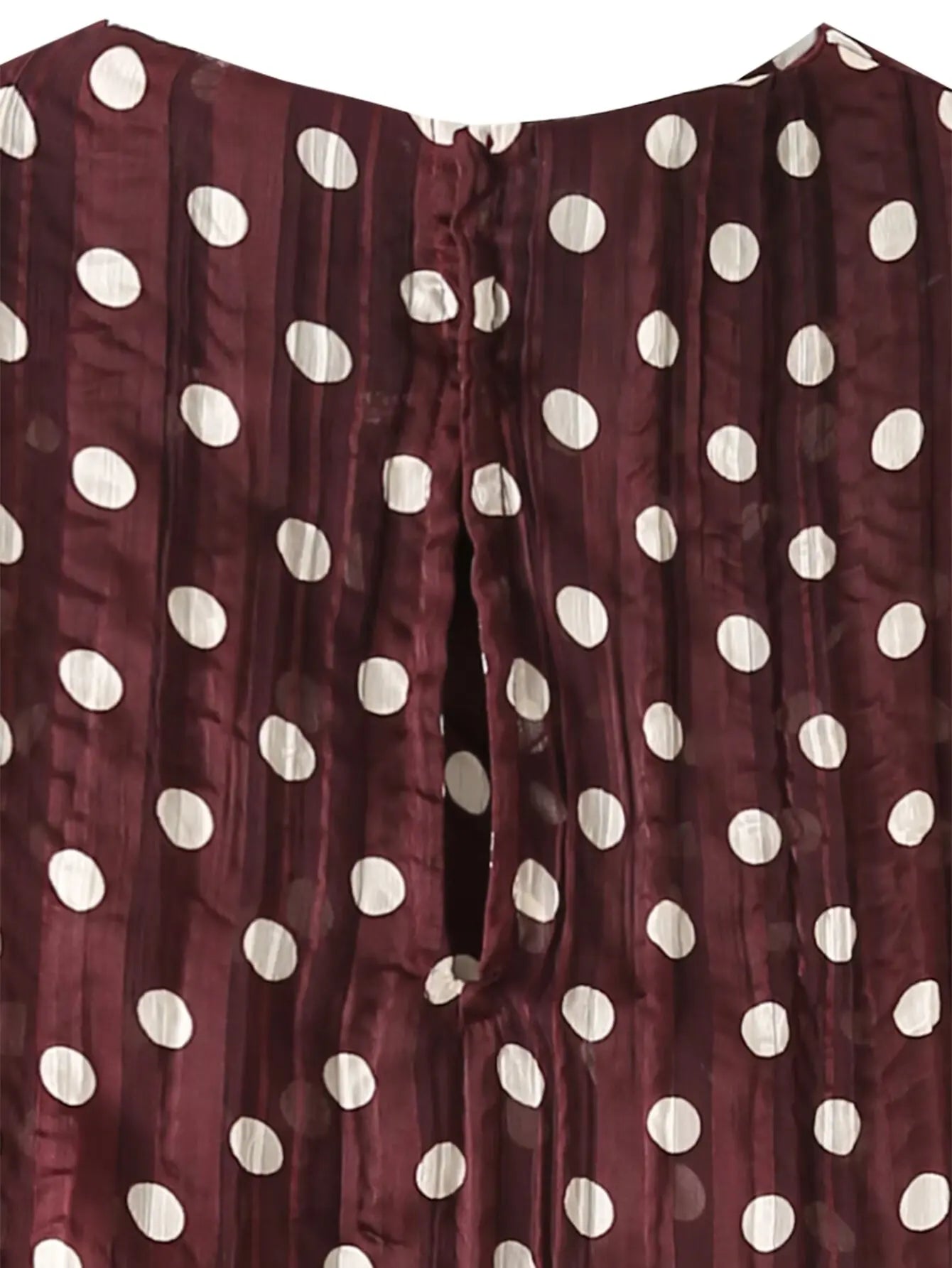 Chic Summer Elegant Brown Woman Blouse Polka Dot Fashion 2026 O-Neck Vintage Sleeveless Shirt Teacher Loose Mujer Vest