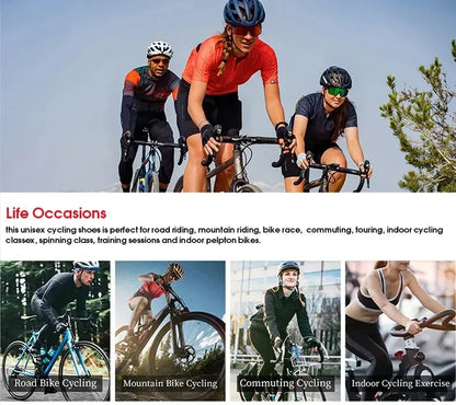 New Cycling Sports Shoes Men MTB Pedal Bicycle Shoes Women Lightweight Road Self-Locking SPD Racing Shoes Unisex Cycling Shoes