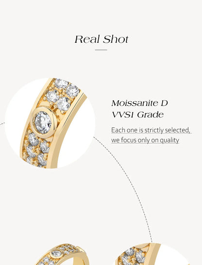 Sparkling Bezel Set Moissanite Ring for Women s925 Sterling Silver Rings Wedding Engagement Luxury Jewelry Gifts Choice