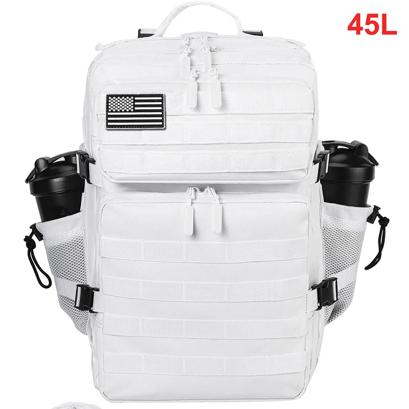 45L Tactical Backpack Men Outdoor Waterproof Sports Travel Gym Hiking Bug Out Bag Military Camping Hunting Survival Rucksack