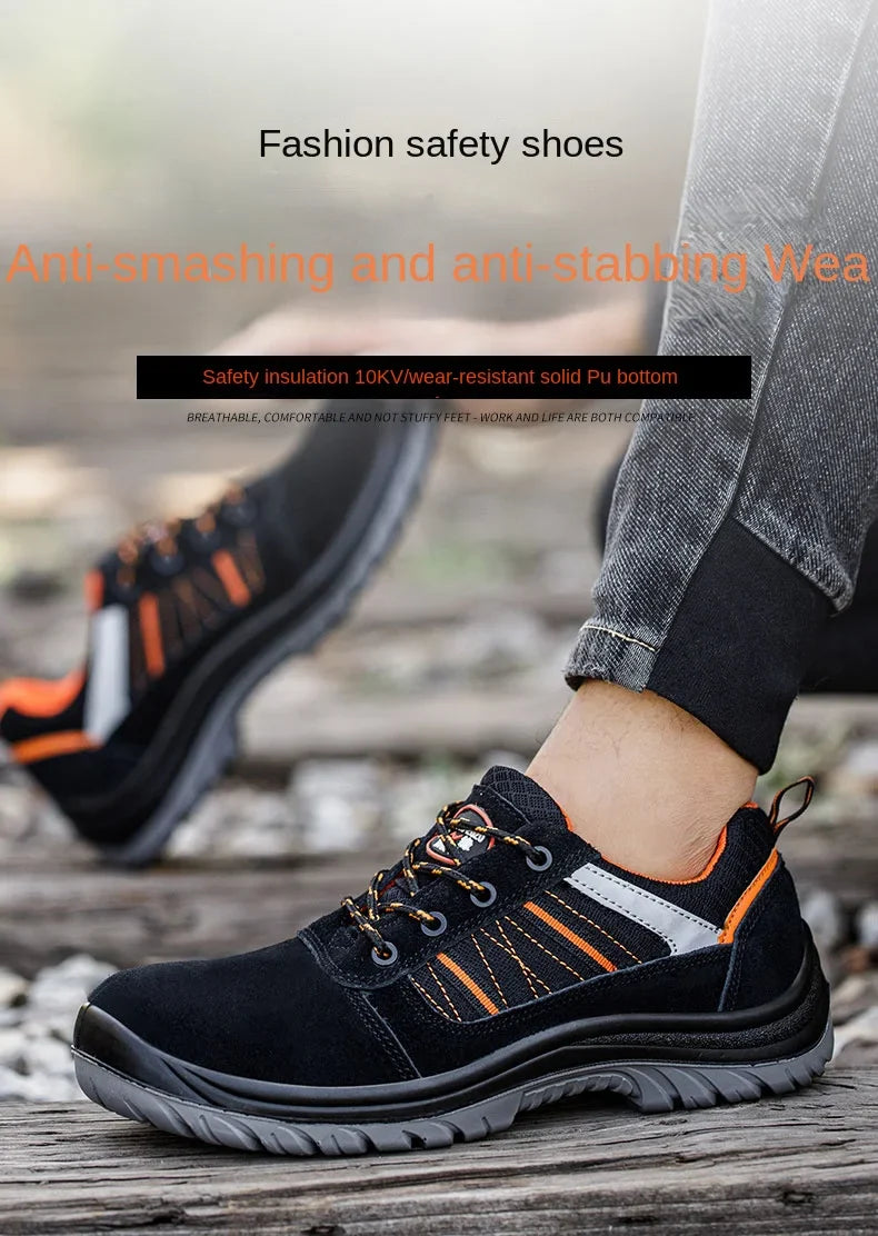 Plastic toe cap composite safety shoes men metal free working  boots  insulation shoes electrician