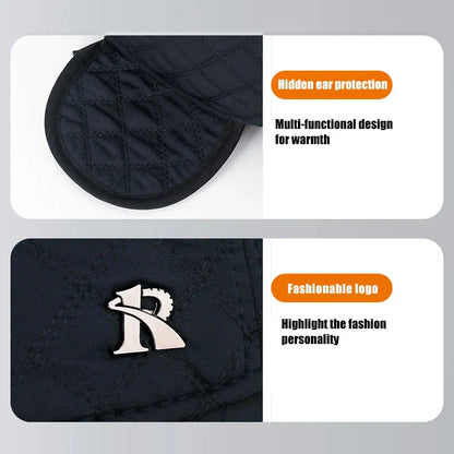 New Unisex Middle-Aged and Elderly Winter WindProof, Cold-Proof and Warm Baseball Cap With Ear Protection, Thickened Peaked Cap