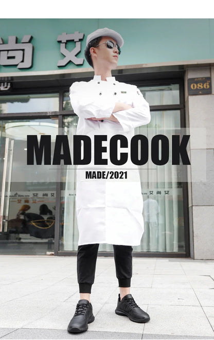 Causal Chef Shoes four Season new Lightweight Soft Sole Comfort Oil proof Men and Women's Chef Business Work Leather Shoe