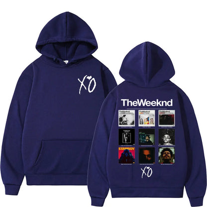 Rapper The Weeknd Album Cover Graphic Hoodies Men Women Fashion Hip Hop Pop Music Sweatshirt Bodywarmer Comfort Hoodie Pullovers