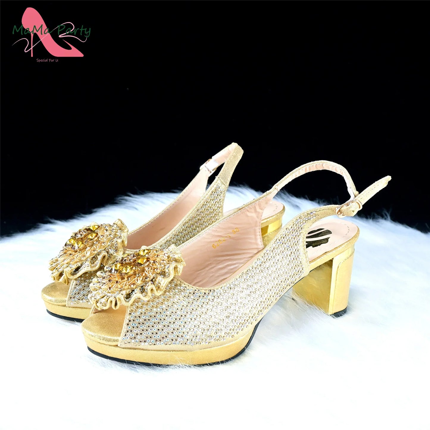 Italian Women Shoes Matching Bag Set in Green Color 7 CM Comfortable Heels with Plaform Elegant Peep Toe Sandals
