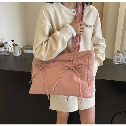 Solid Color Nylon Casual Shoulder Bags Large Capacity High Quality Versatile Crossbody Bags for Women 2025 Fashion Hot Sale