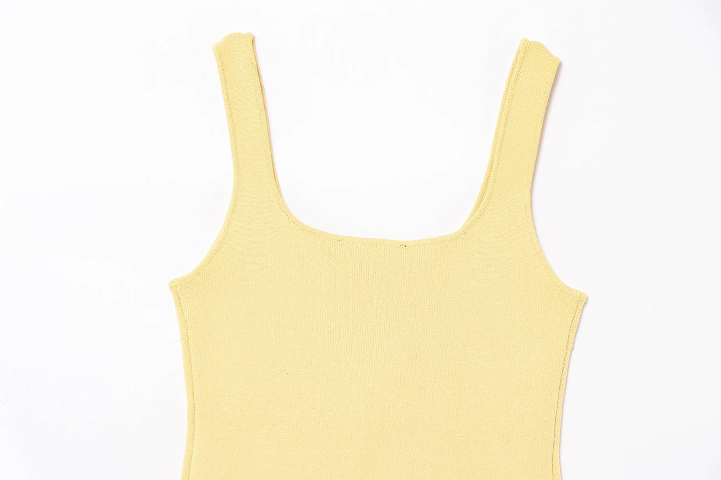 Vintage Casual Chic Yellow Women Cami Tops Solid Single Breasted Sleeveless Vest Fashion 2025 Spring Summer Holiday Tops