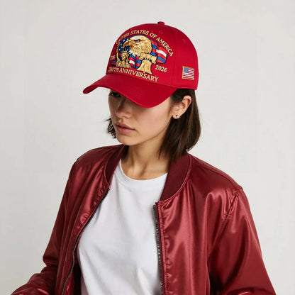US 250th Anniversary Cap Retro Washed Patriotic Cap Trucker Hat Outdoor Sunhats Sports Hat reathable Baseball Caps for Men Women