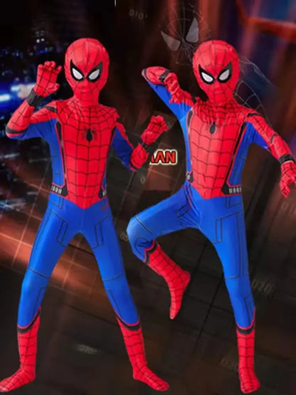 2026 High Quality Superhero Spidermans Costume Bodysuit For Kids Adult Spandex Zentai Halloween Party Cosplay Jumpsuit