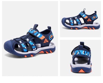 Summer Children Beach Water Sandals Brand Fashion Sneakers For Girls Boys Footwear Kids Non-slip Sandalias Leather Shoes