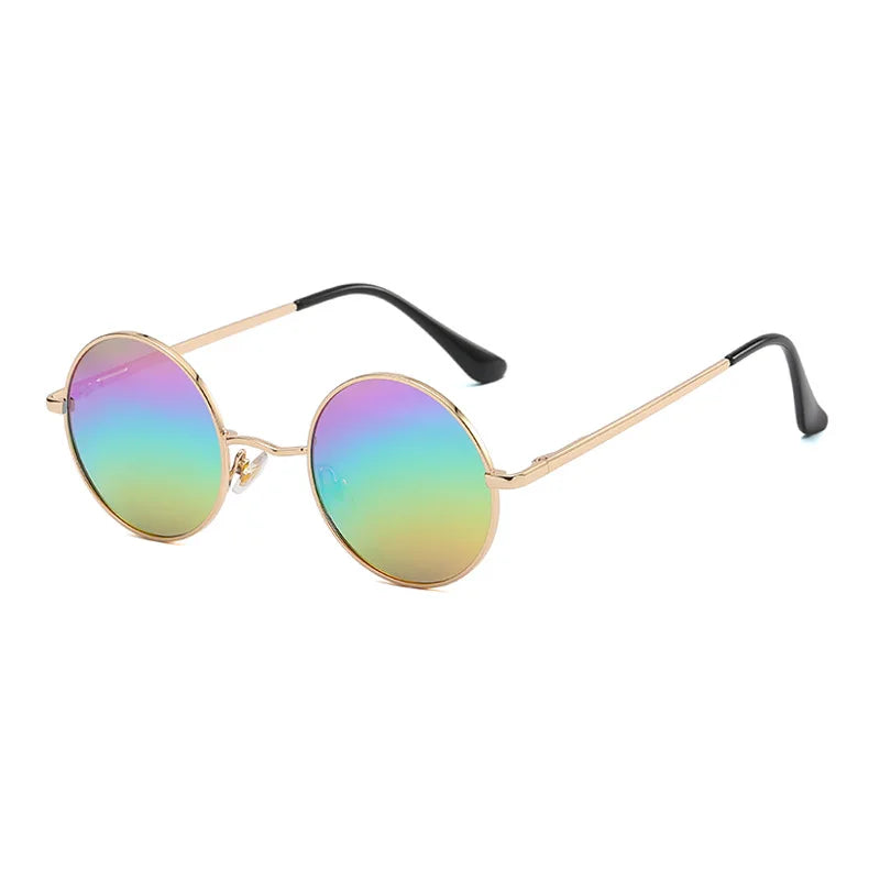 Retro Polarized Round Metal Frame Sunglasses Eyewear For Men and Women Driving Fishing Brand Designer Sun Glasses UV400