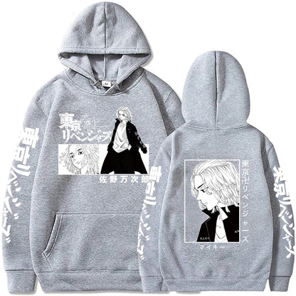 Tokyo Revengers Anime Sweatshirt Manjiro Sano Mickey Printed Hooded Men Women Street Hoodies Harajuku Streetwear Male Pullover