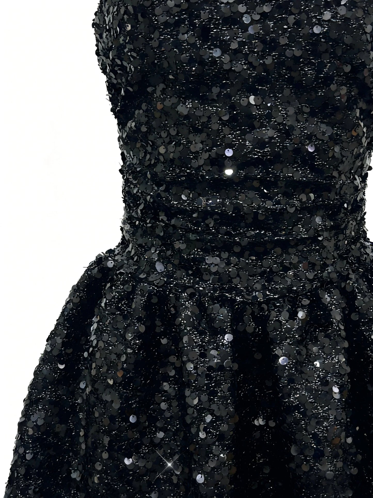 Sexy Shoulder Backless Sequin A-line Mini Dress for Women - Elegant Glitter Party Outfit for Graduation Cocktail Night Club