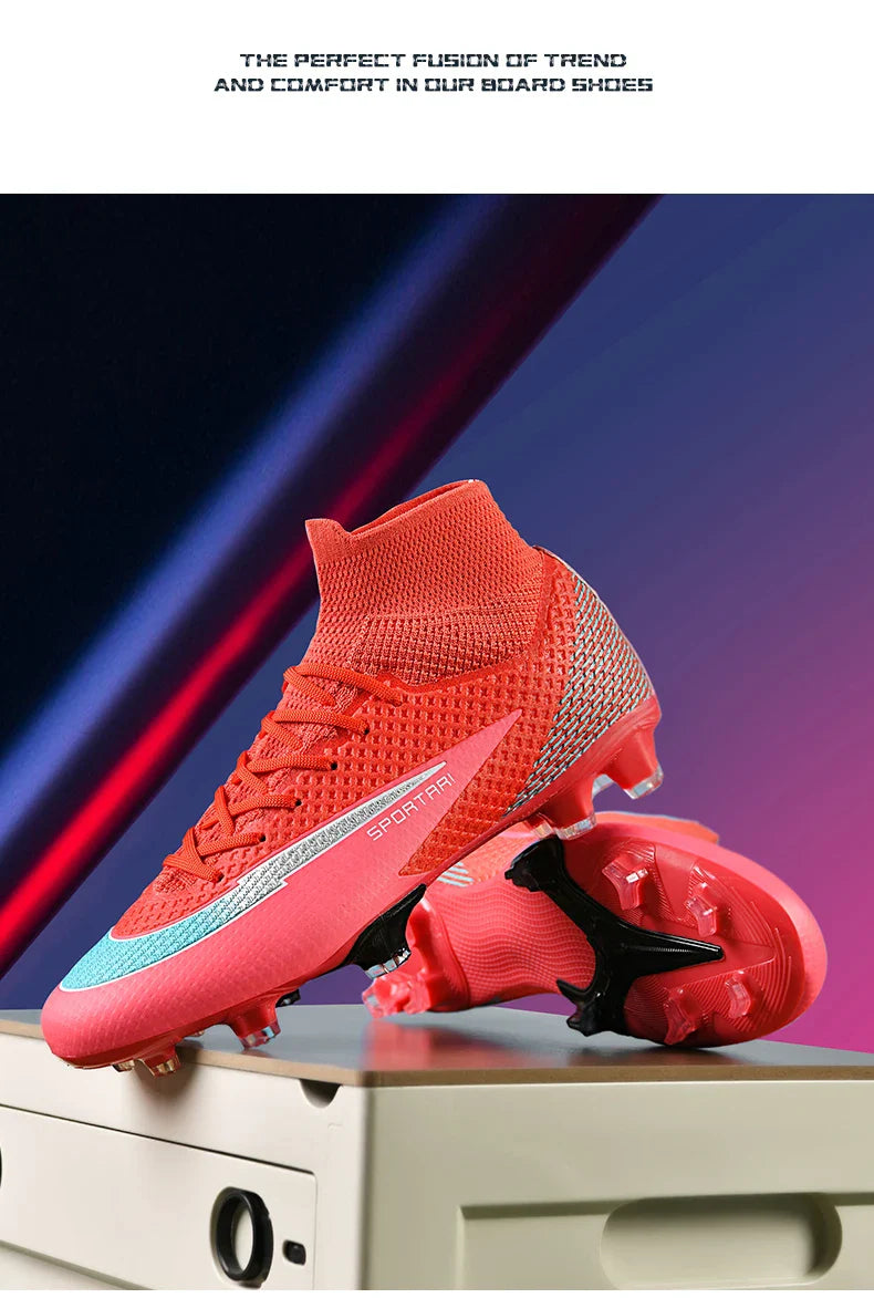 Men TF Football Boots Sneakers Indoor Comfortable High Quality Training Male Soccer Shoes Non Slip Sports Football Shoes Match