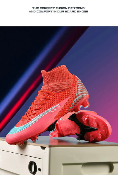 Men TF Football Boots Sneakers Indoor Comfortable High Quality Training Male Soccer Shoes Non Slip Sports Football Shoes Match