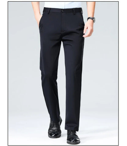 Four Season Men's Business Casual Pants Spring Summer Stretch Trousers Office Suit Pants Men Formal Pants Breathable Comfortable