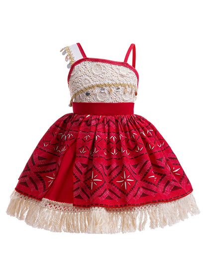 2024 Novo Filme Moana 2 Vestido Meninas Festa de Halloween Fantasia de Aventura Princesa para Menina Roupas Chiques Infantil Roupa Vaiana Muababy