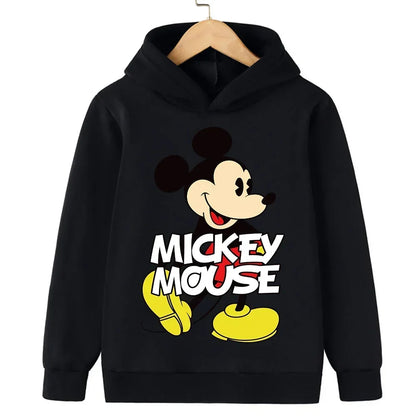 Harajuku Kids Mickey Kawaii hoodie 2-14 years old sweatshirt Spring long sleeve cartoon girls boys casual clothing tops children