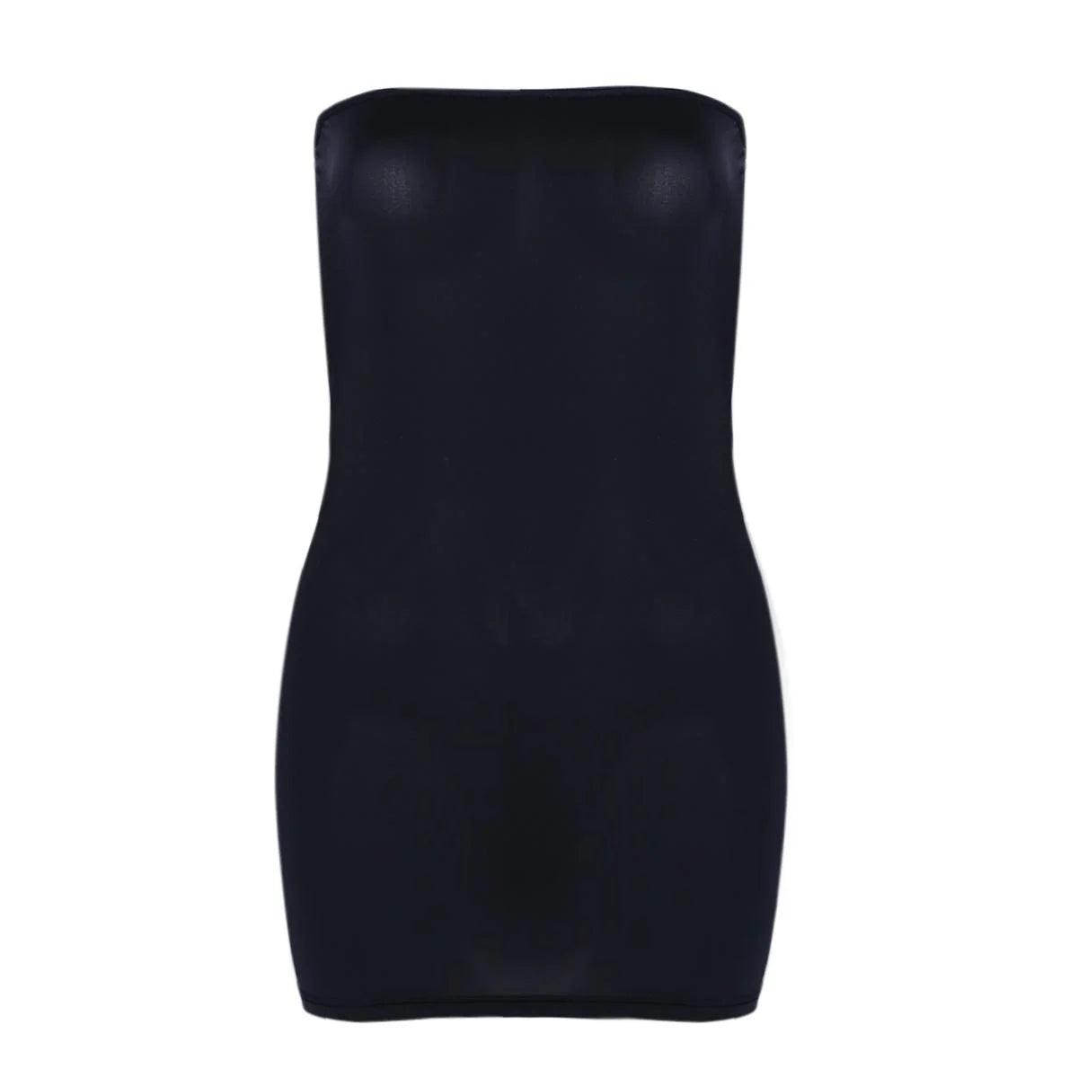 2026 NEW Womens One-piece Short Mini Dress Sexy Strapless See-through Bodycon Sleeveless Off Shoulder Dresses Club wear Summer