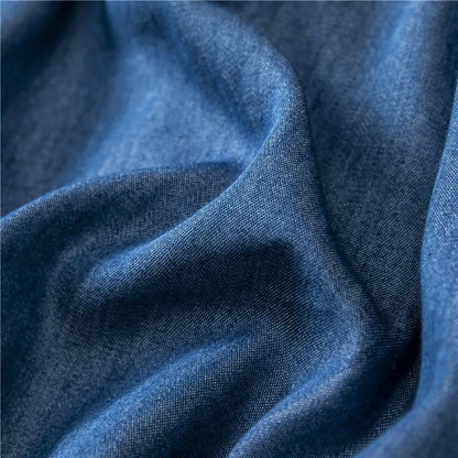 Women Blue Detachable Underskirt Shirt Extenders Layering Irregular Fake Top Blouse Tail Hem Adjustable Shirt Hemline