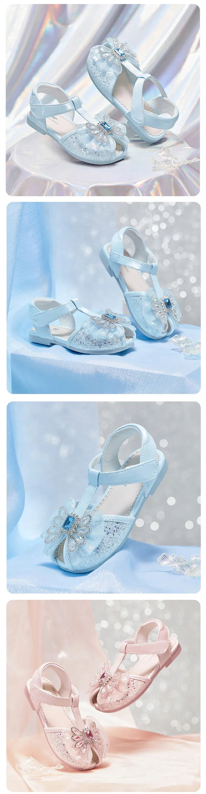 Girls Sandals Summer Children Soft Cool Shoes Fashion Crystal Princess Sweet Party Non-slip Outdoors Sandal DB2261153