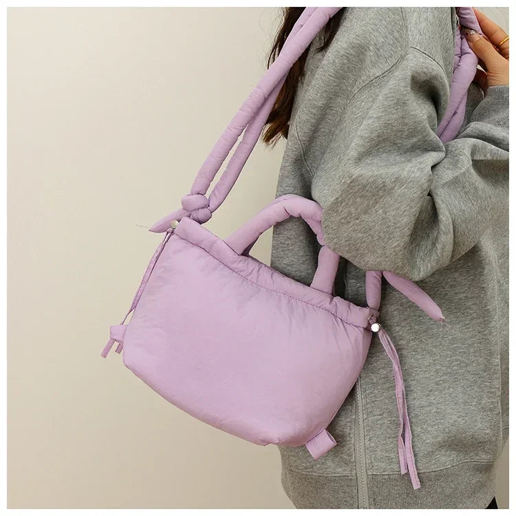 Colorful Nylon Small Square Shoulder and Crossbody Bags Super Cool Simple Versatile Handbags for Women 2024 Casual Hot Sale