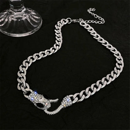 Heart Shape Pendant Necklaces Silver Color 5A Cubic Zirconia Minimalist Style Clavicle Chain Women And Girl Jewelry