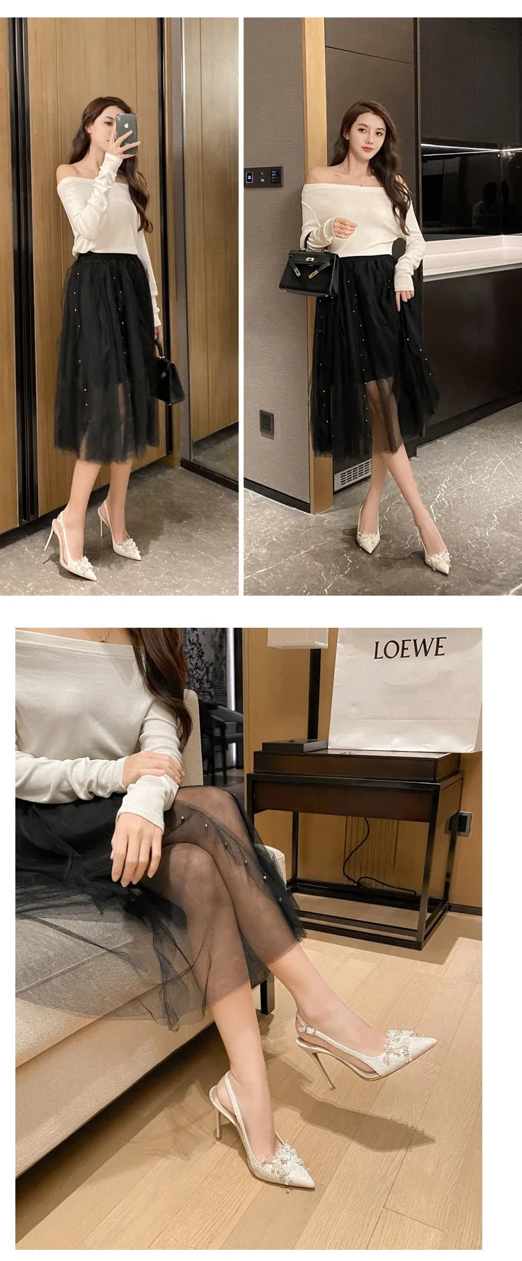 French Flower Wedding Shoes Women's Thin Heel Pointed Head High Heel Fashion Bag Head Summer Women's Sandals