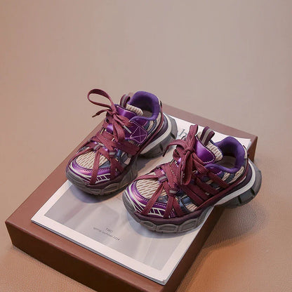 Girl's Sneakers Breathable Versatile Basketball Sneakers for Children Fashion Spring Autumn Kids Causal Boys School Sports Shoes