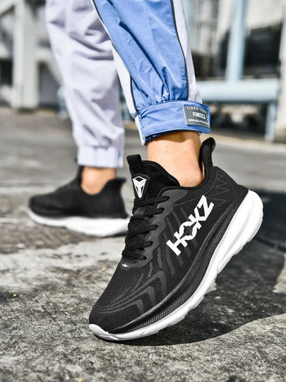 Tênis Masculino para Corrida Tênis para Trilha Tênis de Caminhada ao Ar Livre Tênis de Malha Tênis de Corrida Tênis de Luxo Amortecimento Respirável Antiderrapante para Casal Moda