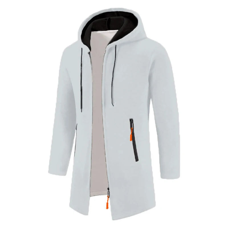 Men's Hoodies SpringAutumn CasualSolid Hooded Zip-Up Sweatshirts LongSleeve Knit Hoodie Men Sweatshirt Streetwear Hoody Cardigan
