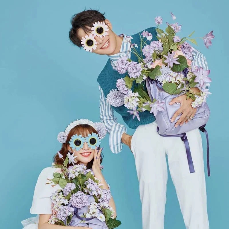 Sunglasses Little Daisy Shape Sun Glasses Funny Party Decorative Eyeglasses Plastic Gathering Picnic Photography Props
