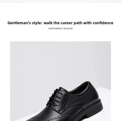 Golden Camel Men's Derby Shoes 2026 Business Casual Soft Sole Leather Shoes Brand Design Soft Soles Non-slip Velvet Warm Loafers