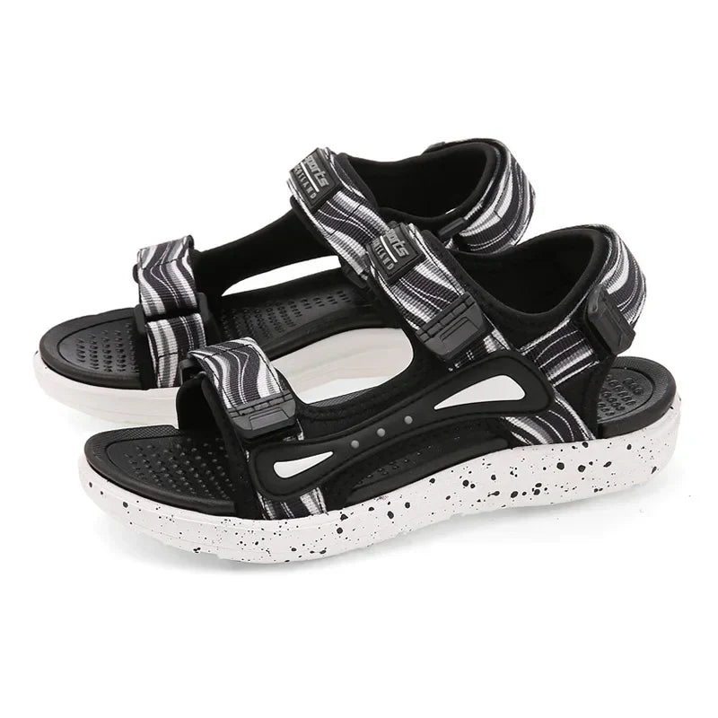 Summer Kids Sandals Boys Beach Shoes Breathable Flat Sandals EVA Leather Children Outdoor Shoes Size 28-41