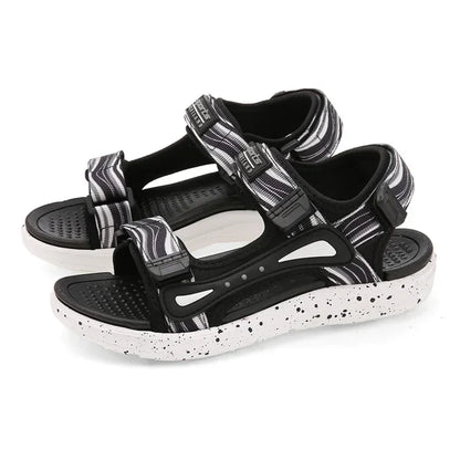 Summer Kids Sandals Boys Beach Shoes Breathable Flat Sandals EVA Leather Children Outdoor Shoes Size 28-41