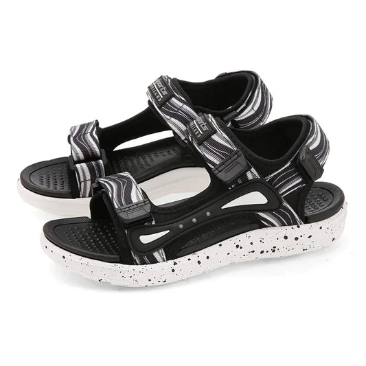 Summer Kids Sandals Boys Beach Shoes Breathable Flat Sandals EVA Leather Children Outdoor Shoes Size 28-41