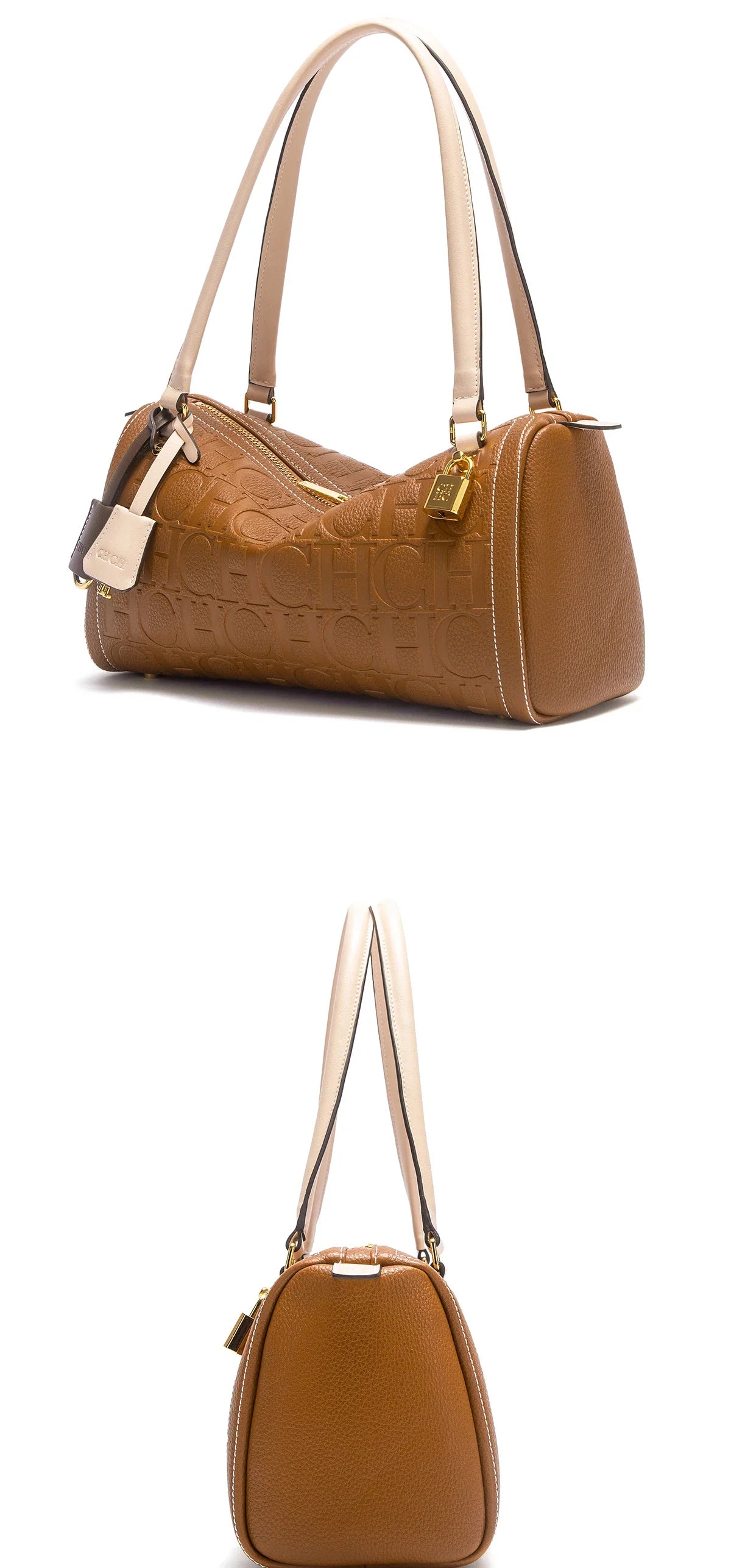 Women's Boston Bag Autumn Winter New Collection Letter Design Texture Shoulder Bags