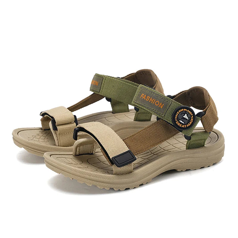 Children Casual Flat Sandals Boys Summer Beach Shoes Breathable Open Toe Non-Slip Kids Walking Footwear