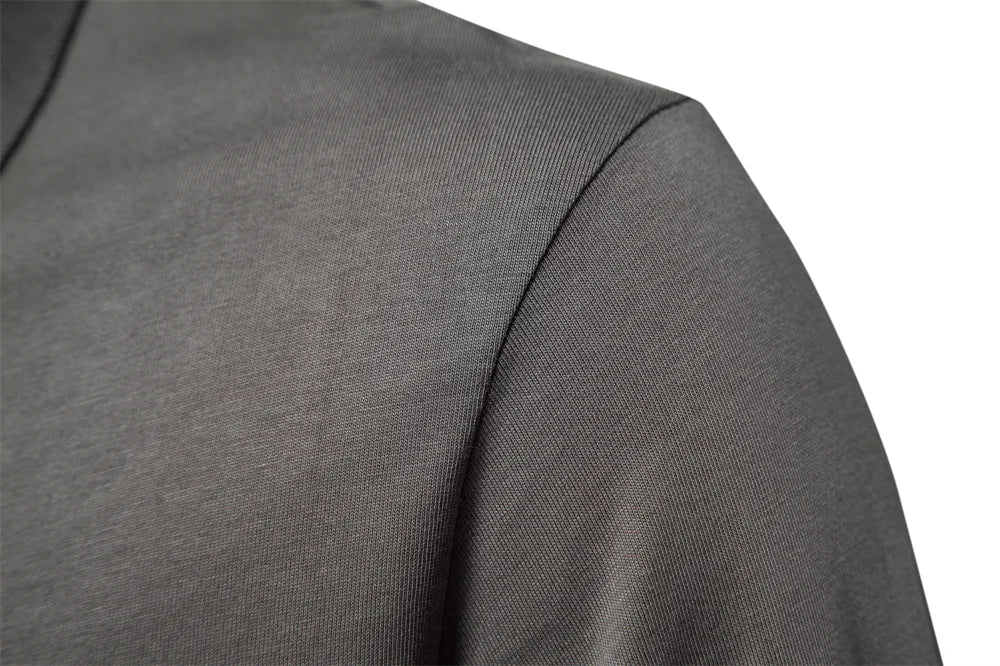 Brand Long Sleeve Men's Polo Shirts 100% Cotton Solid Color Casual Polo Shirts for Men New Sping Autumn Basic Polos Men