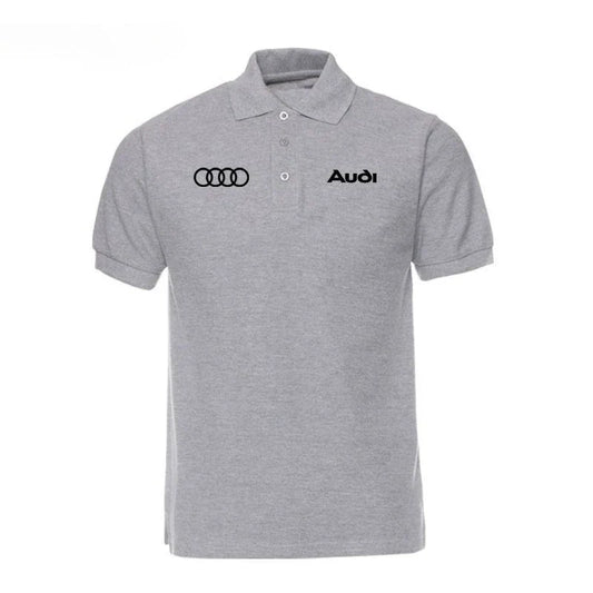 POLO shirt men's pure cotton short-sleeved T-shirt car 4s shop lapel overalls car club clothes summer