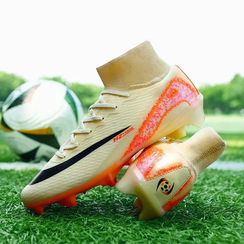 New Men Women Professional Football Boots Training Cleats Sport Sneakers Trainer Lightweight Grass Non-slip Match Soccer Shoes