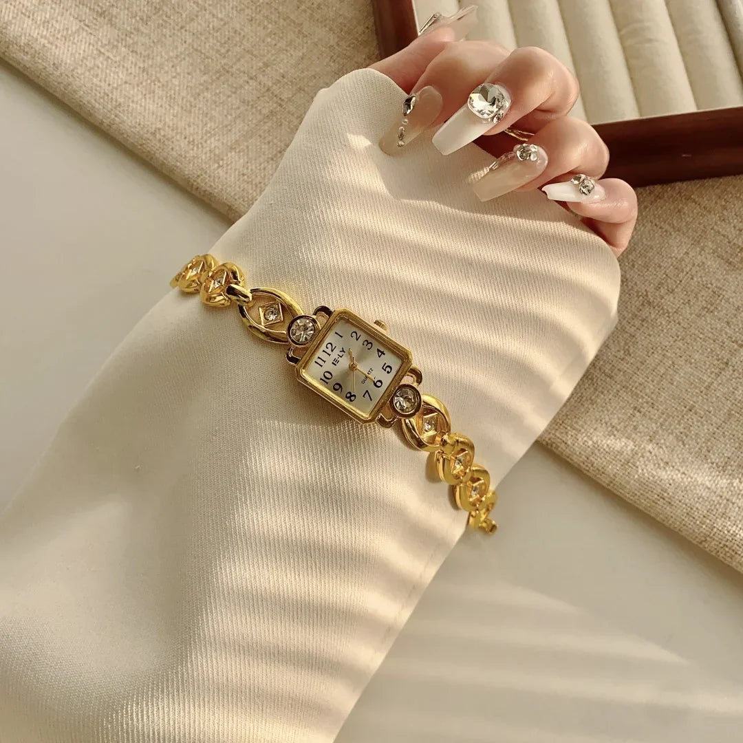 Women Watches Top Brand Luxury Wristwatches Ladies Fashion Gold  Bracelet Watch Female Elegant Clock Women montre femme