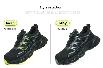 Anti Puncture Safety Shoes Steel Toe Anti Smash Lightweight Durable Slip Resistant Work Boots for Men Construction Industrial
