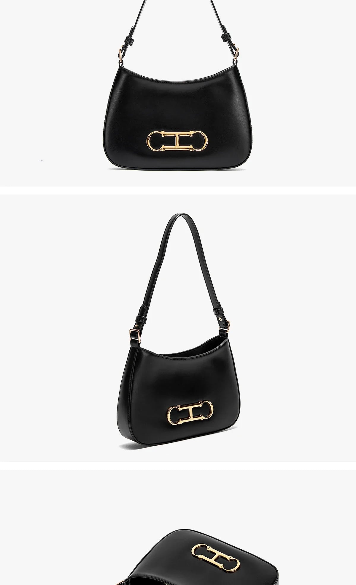 Retro Style Pure Colour Design Fashion Classic Women's Handbag Leisure Simple Match Women's Shoulder Bag