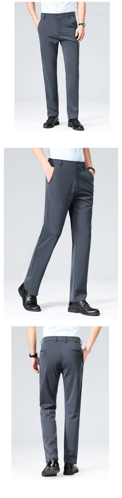 3 Packs Men's Business Casual Pants Stretch Straight Leg Dress Trousers Lightweight Breathable Office Work Sweatpants 3PCS Set