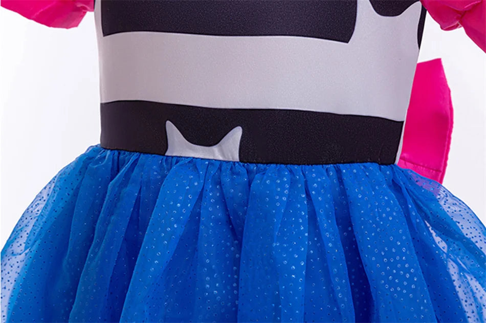 Cats Bow Princess Dress Girls Summer Doll House Cosplay Fancy Cute Frocks Children Holiday Halloween Birthday Party Gown