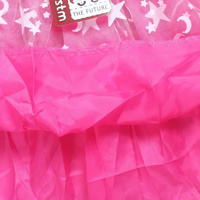 2025 Girls Princess Dress Kids Cute JOJO Siwa T Shirt Pleated Dresses Children Summer Vestidos Cartoon Birthday Party Clothes