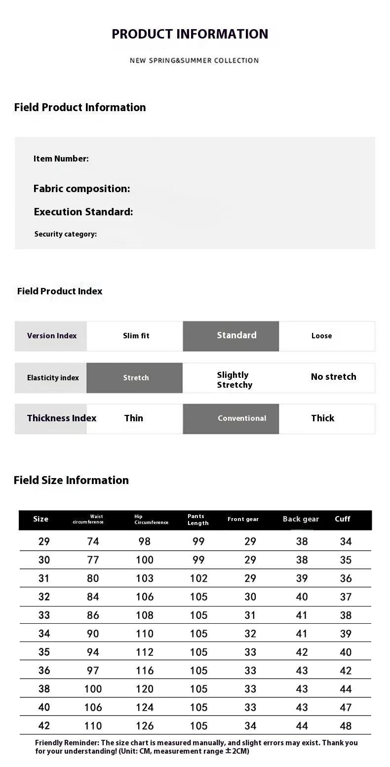 Four Season Men's Business Casual Pants Spring Summer Stretch Trousers Office Suit Pants Men Formal Pants Breathable Comfortable