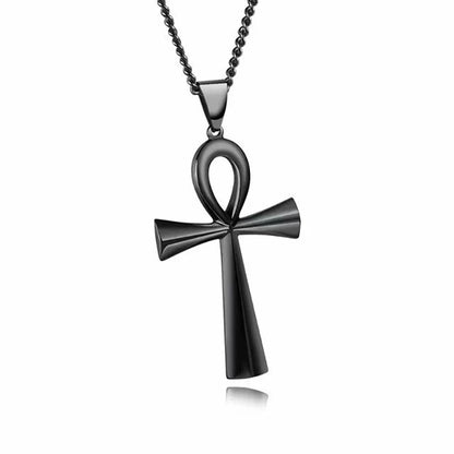 Amulet Pendant Egyptian Ankh Crucifix Necklaces Pendants  Symbol of Life Cross Necklaces Jewelry Wholesale