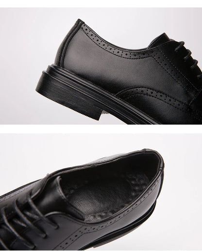 High Quality Brogues Men's Dress Shoes Classic Casual Business Shoes Men Trend Wedding Formal Office Oxford Leather Shoes Men